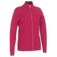 Galvin Green Crystal Full Zip Cardigan Raspberry