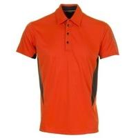 Galvin Green Millard Polo Shirt Spicy Orange/Gunmetal/White