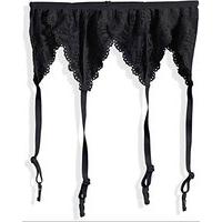 garter belt black lace accessory for fancy dress