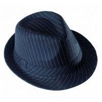 Gangster Striped 20s 30s Gangster Hats Caps & Headwear For Fancy Dress Costumes