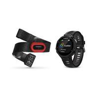 Garmin Forerunner 735XT GPS Running Multi-Sport Watch Run Bundle - Black, Black