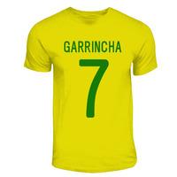 garrincha brazil hero t shirt yellow