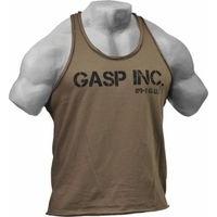 GASP Division Jersey Tank Medium Wash Khaki