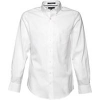 Gant Mens The Pinpoint Oxford Long Sleeve Shirt White