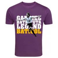 gabriel batistuta argentina legend t shirt purple kids