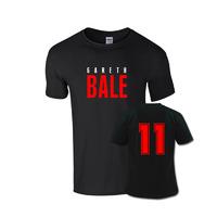 gareth bale front name t shirt black