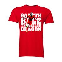 gareth bale the welsh dragon t shirt red kids