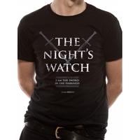 Game Of Thrones Nights Watch T-Shirt Medium - Black