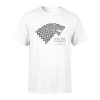 Game of Thrones Stark Winter Is Coming Men\'s White T-Shirt - L