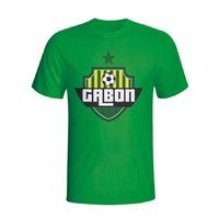 gabon country logo t shirt green