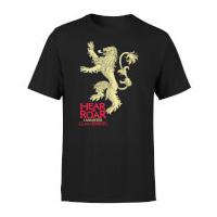 Game of Thrones Lannister Hear Me Roar Men\'s Black T-Shirt - XL