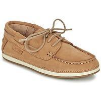 garvalin nobuck boyss childrens boat shoes in beige