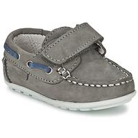 garvalin nobuck boyss childrens boat shoes in grey