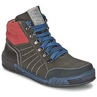 garvalin tomas boyss childrens shoes high top trainers in grey