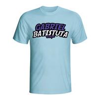 Gabriel Batistuta Comic Book T-shirt (sky Blue) - Kids