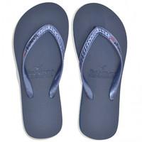 Gandys Metallic Flip Flops - Navy