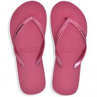 Gandys Rubellite Slim Line Metallics Flip Flops - Rasberry