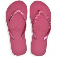 Gandys Rubellite Slim Line Metallics Flip Flops - Rasberry