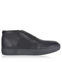 garment project slip on high leather trainers