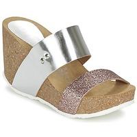 ganadora flora womens mules casual shoes in silver