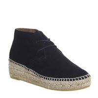 Gaimo for OFFICE Gineva Espadrille boots NAVY SUEDE