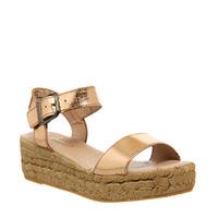 Gaimo for OFFICE Jyle Flatform Sandals ROSE GOLD LEATHER