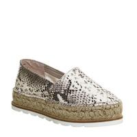 Gaimo for OFFICE Silencio Wedge Espadrille SNAKE EFFECT LEATHER