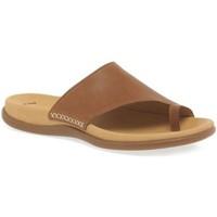 Gabor Lanzarote Toe Loop Womens Mules women\'s Flip flops / Sandals (Shoes) in brown