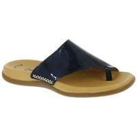 Gabor 63.700 Lanzarote Mule Style Sandal women\'s Flip flops / Sandals (Shoes) in blue