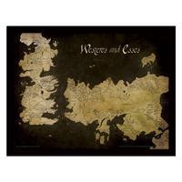 Game Of Thrones Framed Print Map 16 x 12