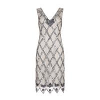 Gatsbylady Liz Flapper Dress in Grey