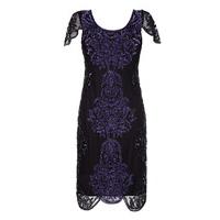 gatsbylady alice flapper dress in black