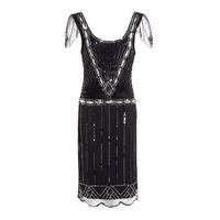 Gatsbylady Exclusive Eva Flapper Dress in Black