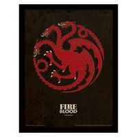 Game Of Thrones Framed Print Targaryen 16 x 12