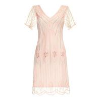 gatsbylady art deco flapper dress in pink