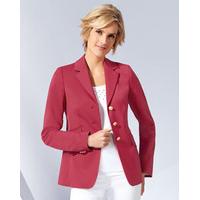 Gabardine Classic Blazer, Champagne, Size 08, 97% wool, 3% elastane. Lining: 100% viscose