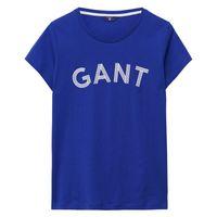 Gant Stripe Logo T-shirt - Yale Blue