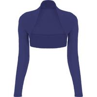 Gabriella Long Sleeve Basic Shrug - Royal Blue