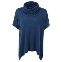 gassato cashmere poncho french navy m