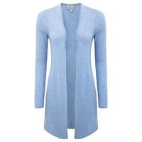 Gassato Cashmere Longline Cardigan (Heather Indigo / M)