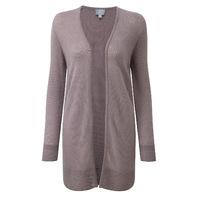 gassato cashmere rib longline cardigan smokey rose l