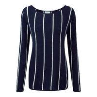 Gassato Cashmere Striped Sweater (Navy Soft White / 12)