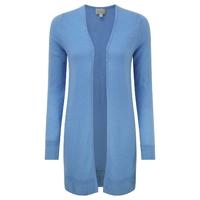 gassato cashmere rib longline cardigan cornflower blue xl