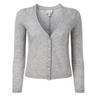 Gassato Cashmere V-Neck Cardigan (Heather Dove / 10)