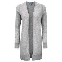 gassato cashmere rib longline cardigan heather dove s