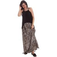 gaudi jeans 73bd64202 canotta women womens long dress in black