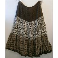 Gardeur - 12 - Brown patterned Gardeur - Size: 12 - Multi-coloured - Gypsy skirt