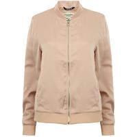 Garland Crushed Satin Bomber Jacket in Dusty Pink  Tokyo Laundry