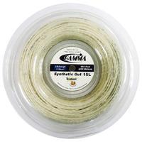 gamma synthetic gut 138mm tennis string 200m reel white