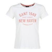 Gant VARSITY women\'s T shirt in white